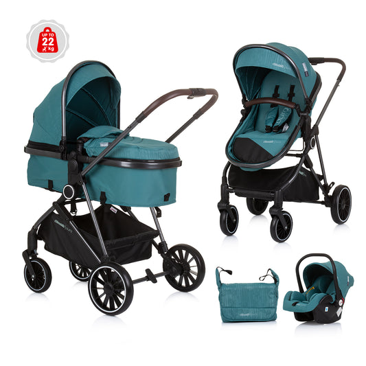 Chipolino Baby 3 in 1 Set transformable stroller "AURA"