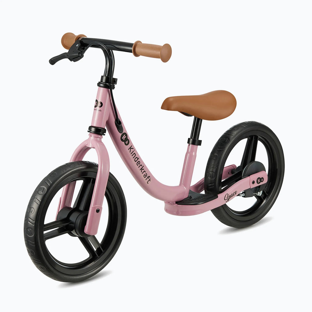 Kinderkraft Space Children's Balance Bike with brake dark pink