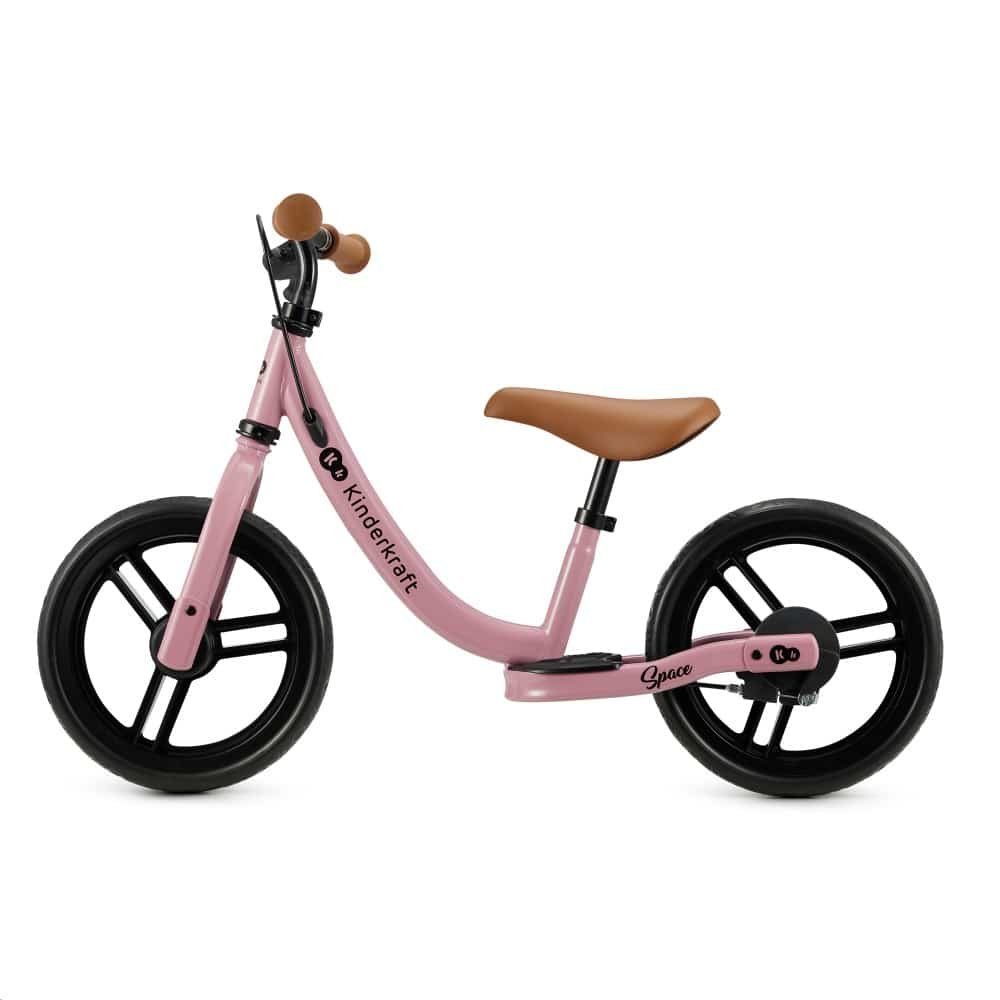 Kinderkraft Space Children's Balance Bike with brake dark pink