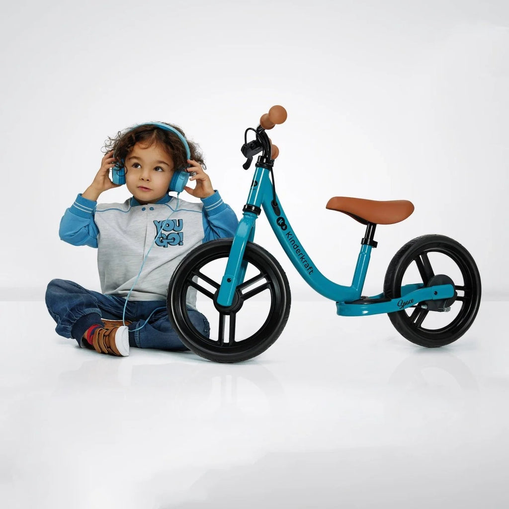 Kinderkraft Space Children's Balance Bike with brake deep blue