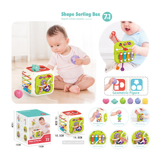 Chipolino 6 in 1 baby shape sorting box