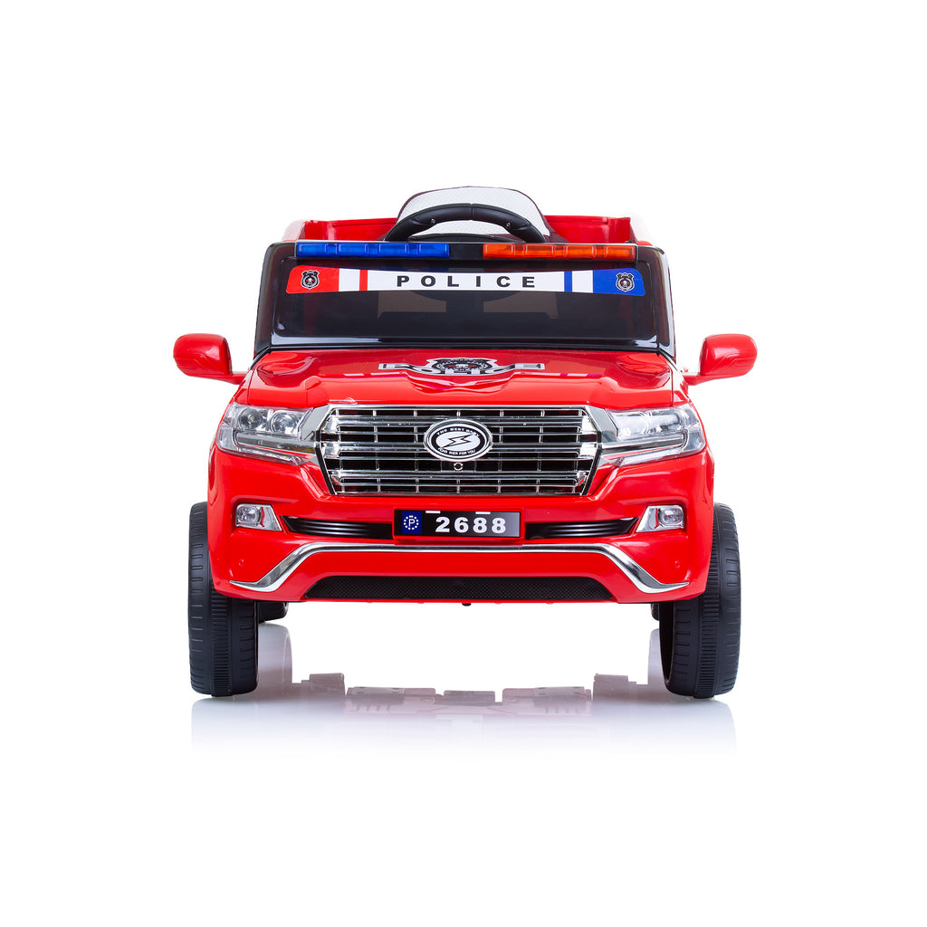 Chipolino Battery operated SUV POLICE PATROL, leather seat, red