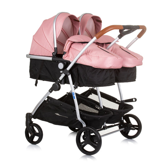 Chipolino Twin Stroller Duo Smart flamingo