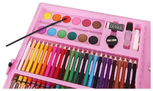 ISO Art Set for Painting 168pcs + Pink Suitcase