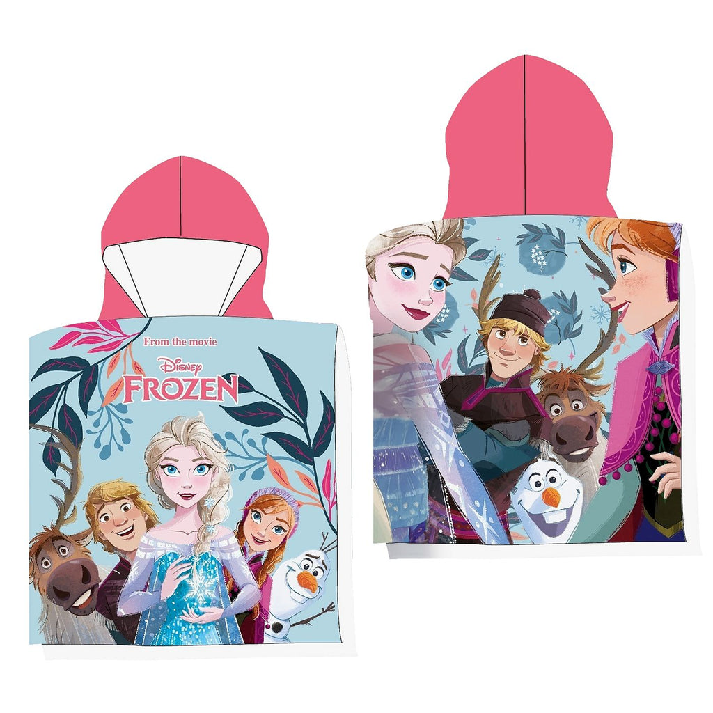 DISNEY SMALL FROZEN PONCHO BEACH TOWEL 100x50cm 2+ years