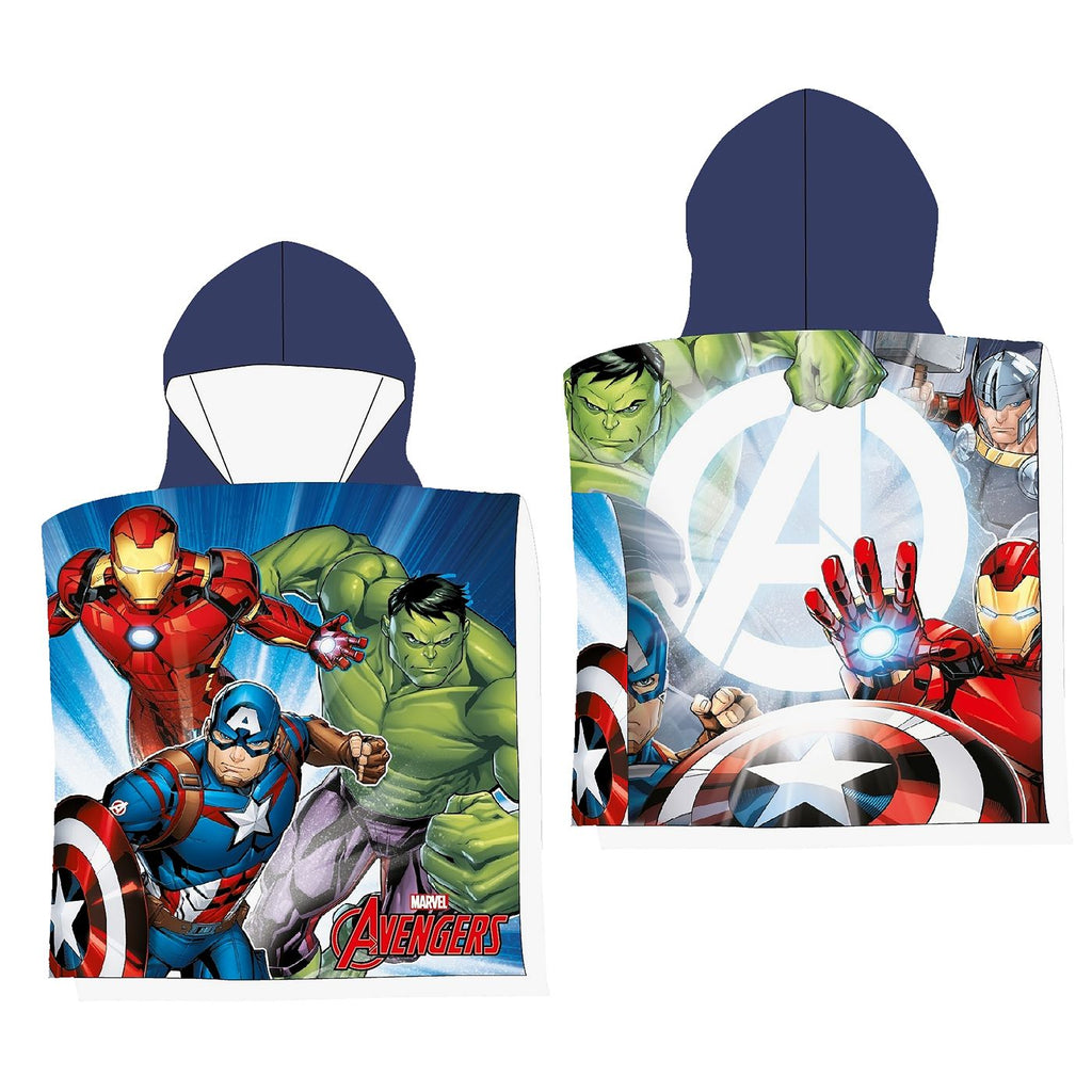 DISNEY SMALL AVENGERS PONCHO BEACH TOWEL 100x50cm 2+ years