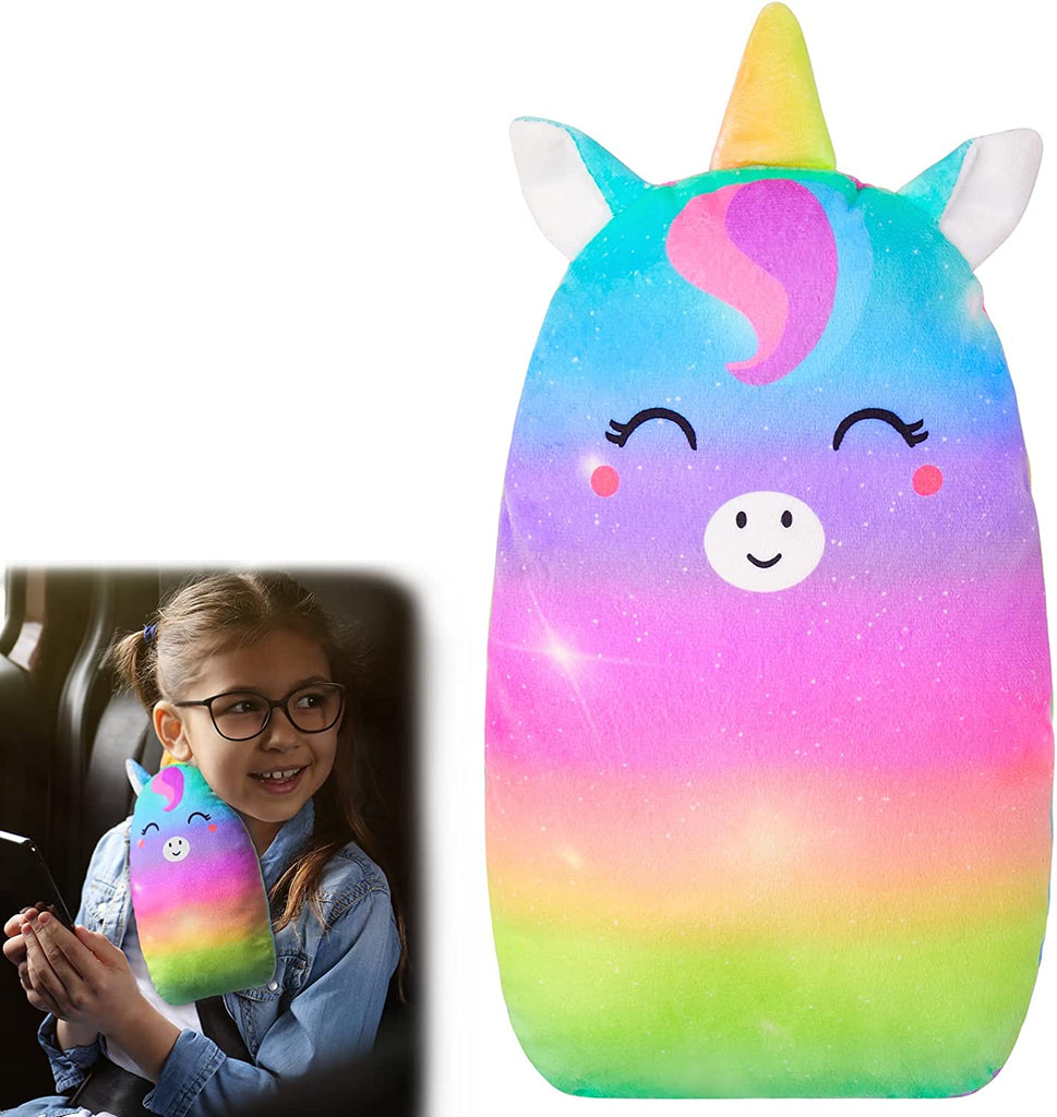 Seat belt pad, car sleeping pillow Rainbow