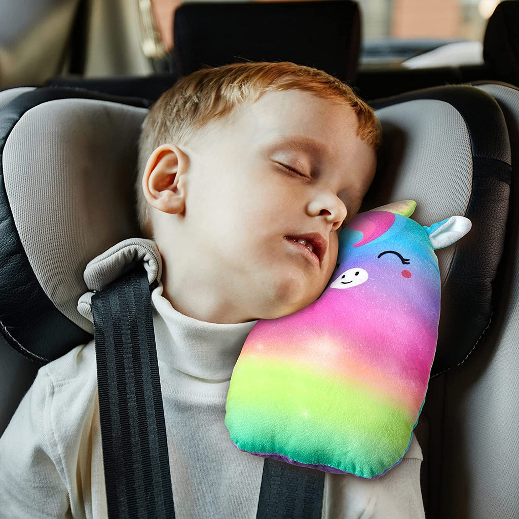 Seat belt pad, car sleeping pillow Rainbow