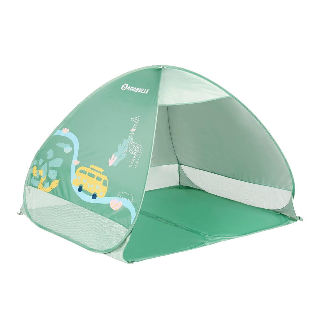BADABULLE Pop Up Beach Tent With Carrying Bag UV50+ 125 x 100 x 85 cm Safari